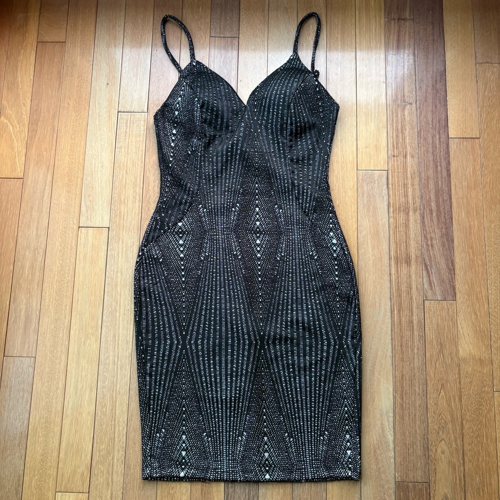 Elegant Black Sequin Dress